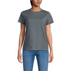 School Uniform Women's Supima Jersey Short Sleeve Relaxed Tee Shirt