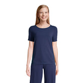 Women's Lounge Short Sleeve Crewneck Pajama T-shirt