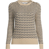Women's Cotton Viscose Button Shoulder Modern Crew Sweater