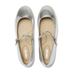 Women's Classic Metallic Mary Jane Flats