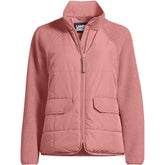 Women's Plus Size Mixed Media Sherpa Fleece Jacket