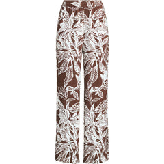 Women's Plus Size Rayon High Rise Wide Leg Pants - Set Bottom