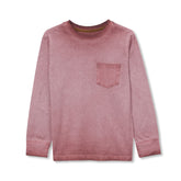 Boys Long Sleeve Washed Pocket Shirt