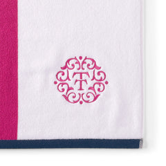 LE x T and T Twin Stripe Beach Towel