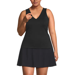 Women's Plus Size Slender Vneck Tank Top
