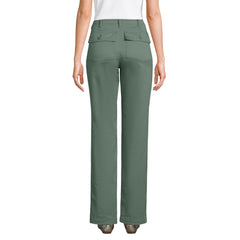 Women's Petite High Rise Chino Utility Straight Leg Pants