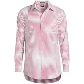 Men's Pattern No Iron Supima Pinpoint Straight Collar Dress Shirt