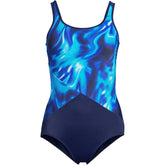 Women's D-Cup Chlorine Resistant Soft Cup Tugless Sporty One Piece Swimsuit