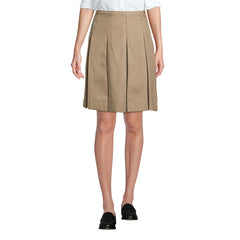 School Uniform Women's Box Pleat Skirt Above the Knee