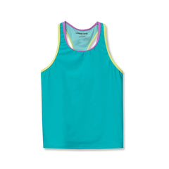 Girls Chlorine Resistant Racer Back Tankini Swim Top