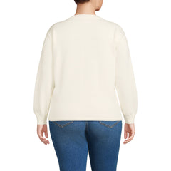 Women's Plus Size Drifter Jacquard Crew Neck Sweater