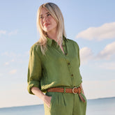Women's Linen Long Sleeve Feminine Shirt