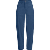 Women's Chino High Rise Barrel Leg Utility Ankle Pants