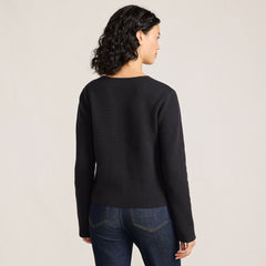 Women's Petite Fine Gauge Cotton Milano Blazer Sweater