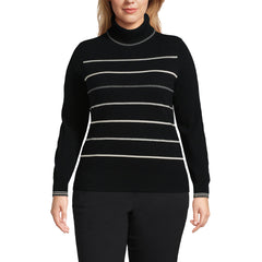 Women's Plus Size Cashmere Turtleneck Sweater