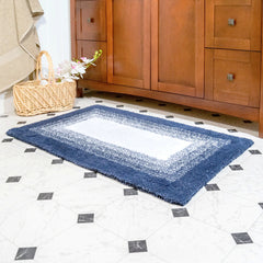 Chesapeake Whitney Ombre 2 Piece Reversible Cotton Bath Rug Set