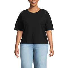 Women's Plus Size Short Sleeve Slub Jersey T-Shirt