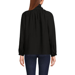 Women's Long Sleeve Bow Blouse