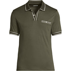 Men's Short Sleeve Tipped Welt Pocket Performance Supima Polo
