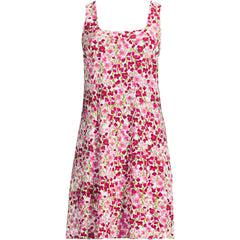 Women's Plus Size Silky Knit Mini Shift Dress