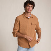 Men's Tall Long Sleeve Workwear Waffle Shirt