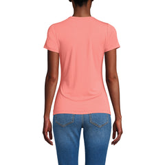 Women's Petite Short Sleeve Cooling Crew Neck T-Shirt