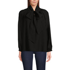 Women's Long Sleeve Bow Blouse