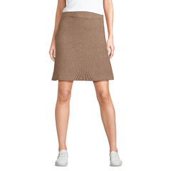 Women's Boucle Shaker Above the Knee Sweater Skirt