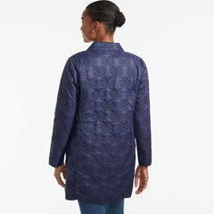 Women's Bow Quilted Insulated Coat