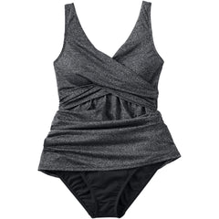 Women's Plus Size SlenderSuit Shine Wrap Swim Dress Swimsuit