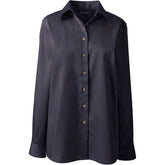 Women's Plus Size Long Sleeve Performance Twill Shirt