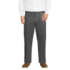 Men's Big and Tall No Iron Traditional Fit Plain Front Chino Pant