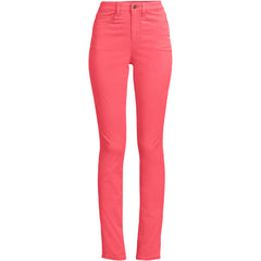 Women's Plus Size High Rise Slimming 5 Pocket Chino Slim Leg Pants