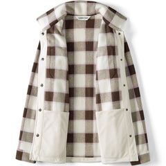 Women's Plus Size Print Anyweather Fleece Shirt Jacket
