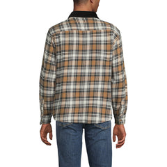 Men's Tall Authentic Flannel Shirt with Corduroy Collar