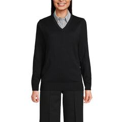School Uniform Unisex Big Cotton Modal Vneck Pullover Sweater