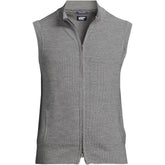 Men's Washable Merino Full Zip Sweater Vest