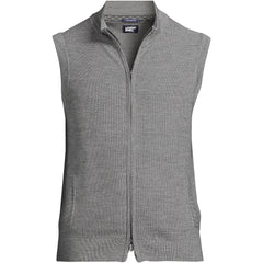 Men's Washable Merino Full Zip Sweater Vest