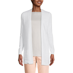 Women's Petite Performance Long Open Cardigan
