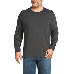 Men's Big and Tall Super-T Long Sleeve T-Shirt with Pocket