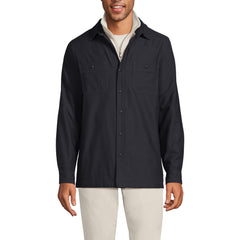 Men's Lined Waffle Shirt Jacket