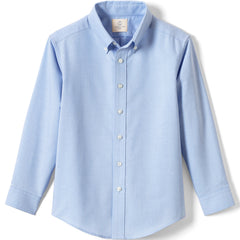 Boys Long Sleeve Solid Oxford Dress Shirt