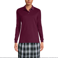 Women's Long Sleeve Interlock Polo Shirt