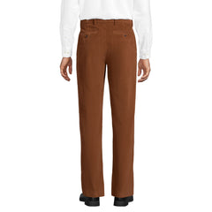 Men's Corduroy Comfort Waist Classic Fit Pleated Front Pant