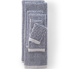 Quick-Dry Cotton Textured Gingham 6-Piece Towel Set
