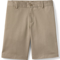 Boys Husky Plain Front Blend Chino Shorts