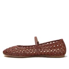 Women's Woven Mary Jane Flats