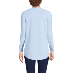 Women's Tall Long Sleeve Power Performance Scoop Neck Curved Hem Tunic Tee
