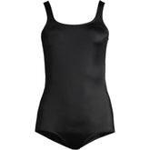 Women's Mastectomy Scoop Neck Tugless Sporty One Piece Swimsuit