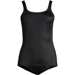 Women's Mastectomy Scoop Neck Tugless Sporty One Piece Swimsuit